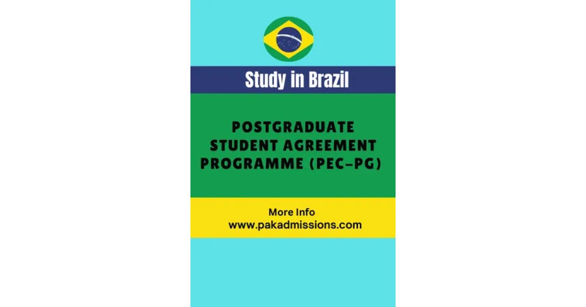 Student Pec Postgraduate Student Agreement Programme (PEC-PG) in Brazil