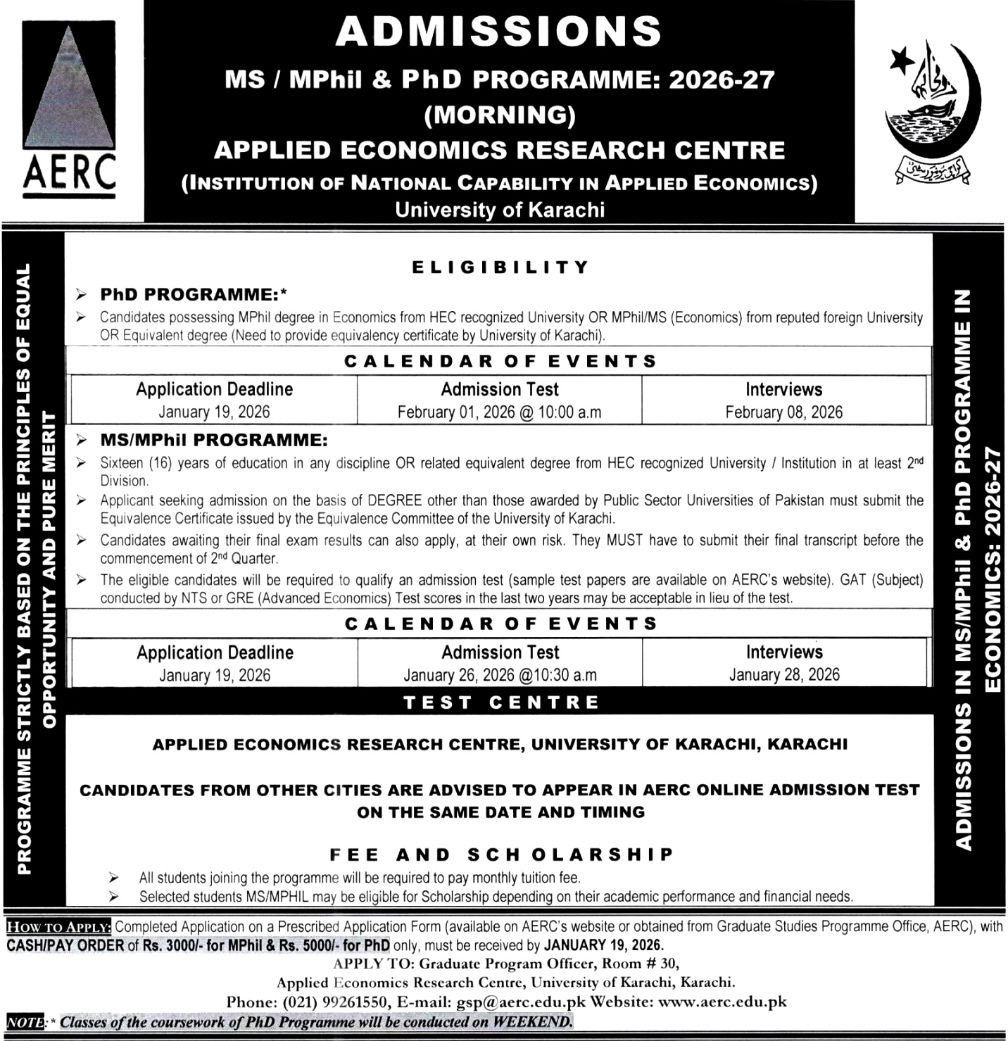 University of Karachi (UoK) Admission 2026 admission advertisement University of Karachi (UoK) Admission 2026 admission advertisement