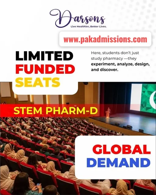 Darsons College of Pharmacy Gujranwala (DPCG) - Pharm D 5 Years Degree Program (Spring Admissions 2026)