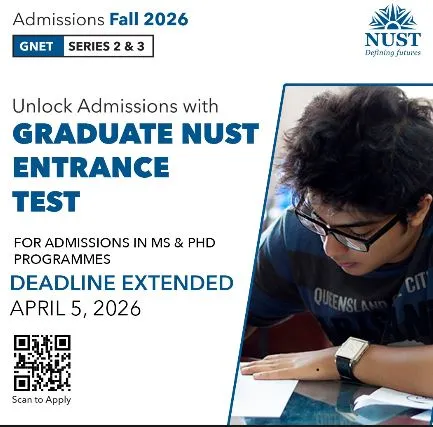 National University of Sciences & Technology Islamabad (NUST) - GNET NUST Entry Test (Spring Admission 2026)