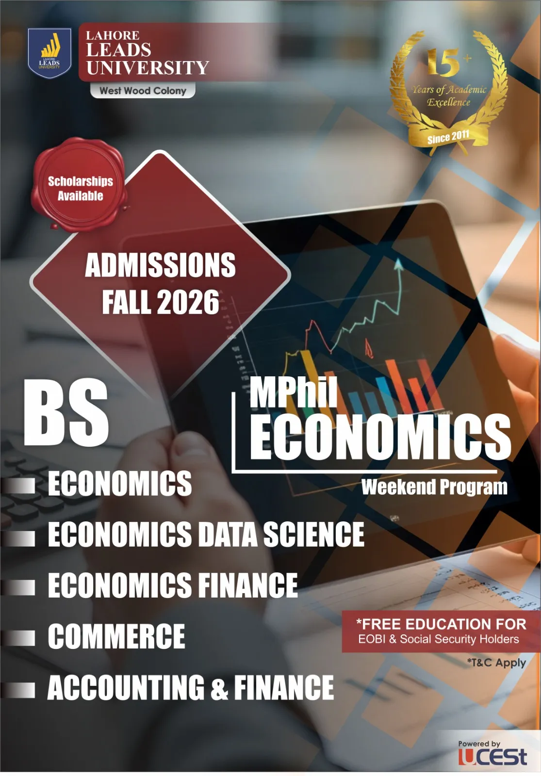 Lahore Leads University (LLU) - Under Graducate / Graduate Admissions (Admission 2026)