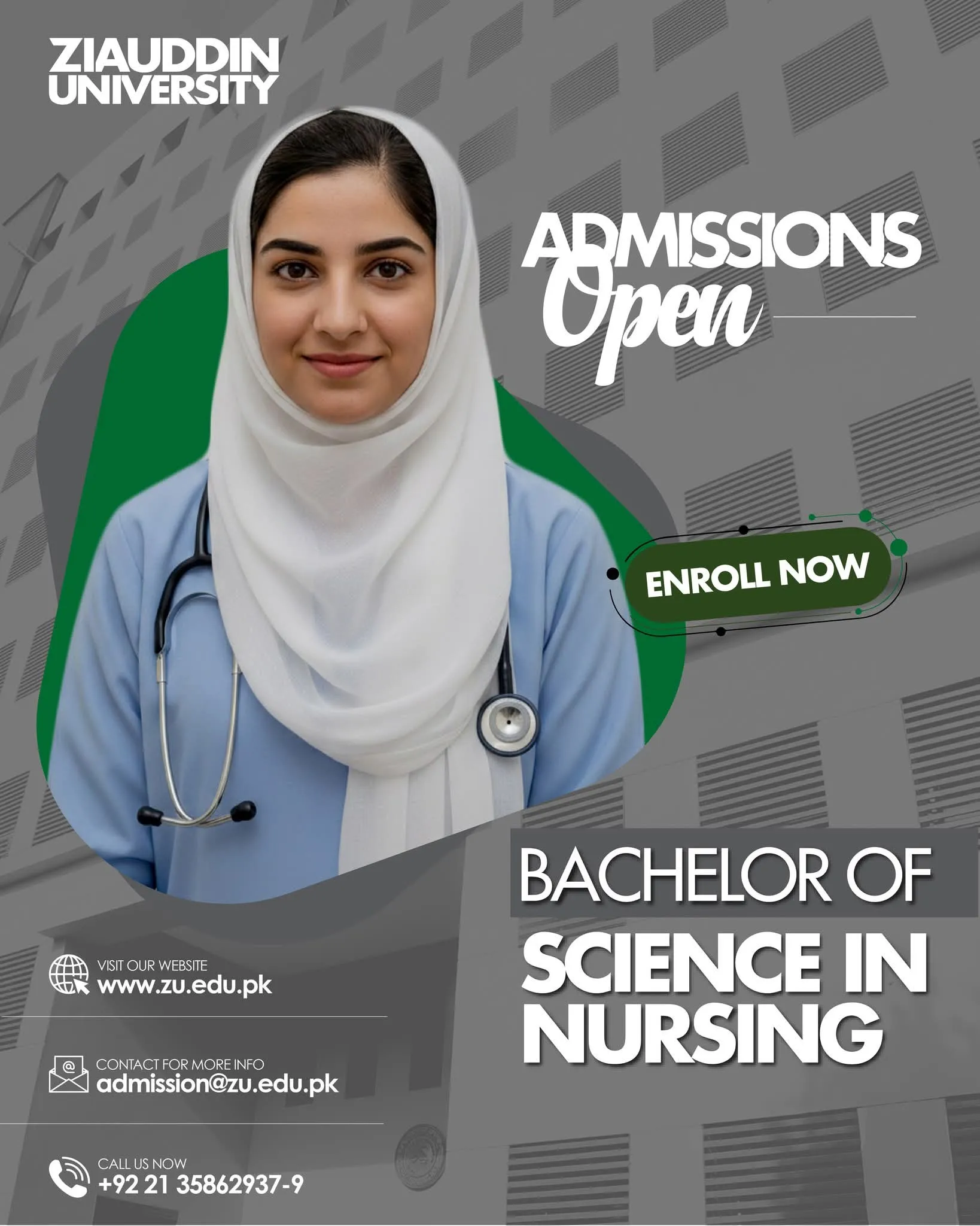 Zia-ud-Din University (ZDU) - BS Nursing (BS Nursing Admissions 2026)