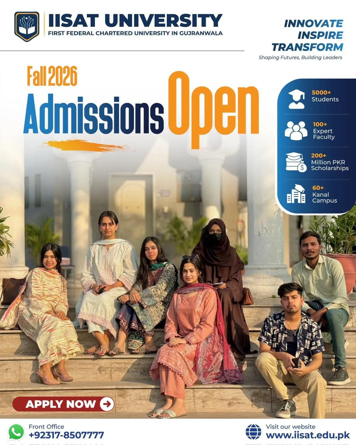 International Institute of Science, Arts and Technology, Gujranwala (IISAT) - Undergraduate Programs (Fall Admission 2026)