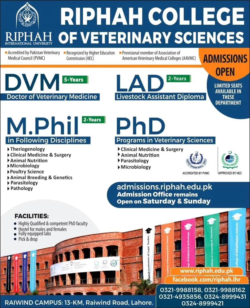 Riphah International University Lahore Raiwind Campus Fall Admissions 2026 admission advertisement Riphah International University Lahore Raiwind Campus Fall Admissions 2026 admission advertisement
