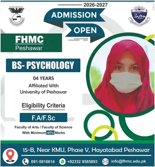 Frontier Homeopathic Medical College - BS (BS Psychology Admissions 2026)