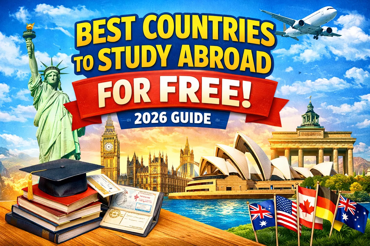 Best Countries to Study Abroad for Free Guide
