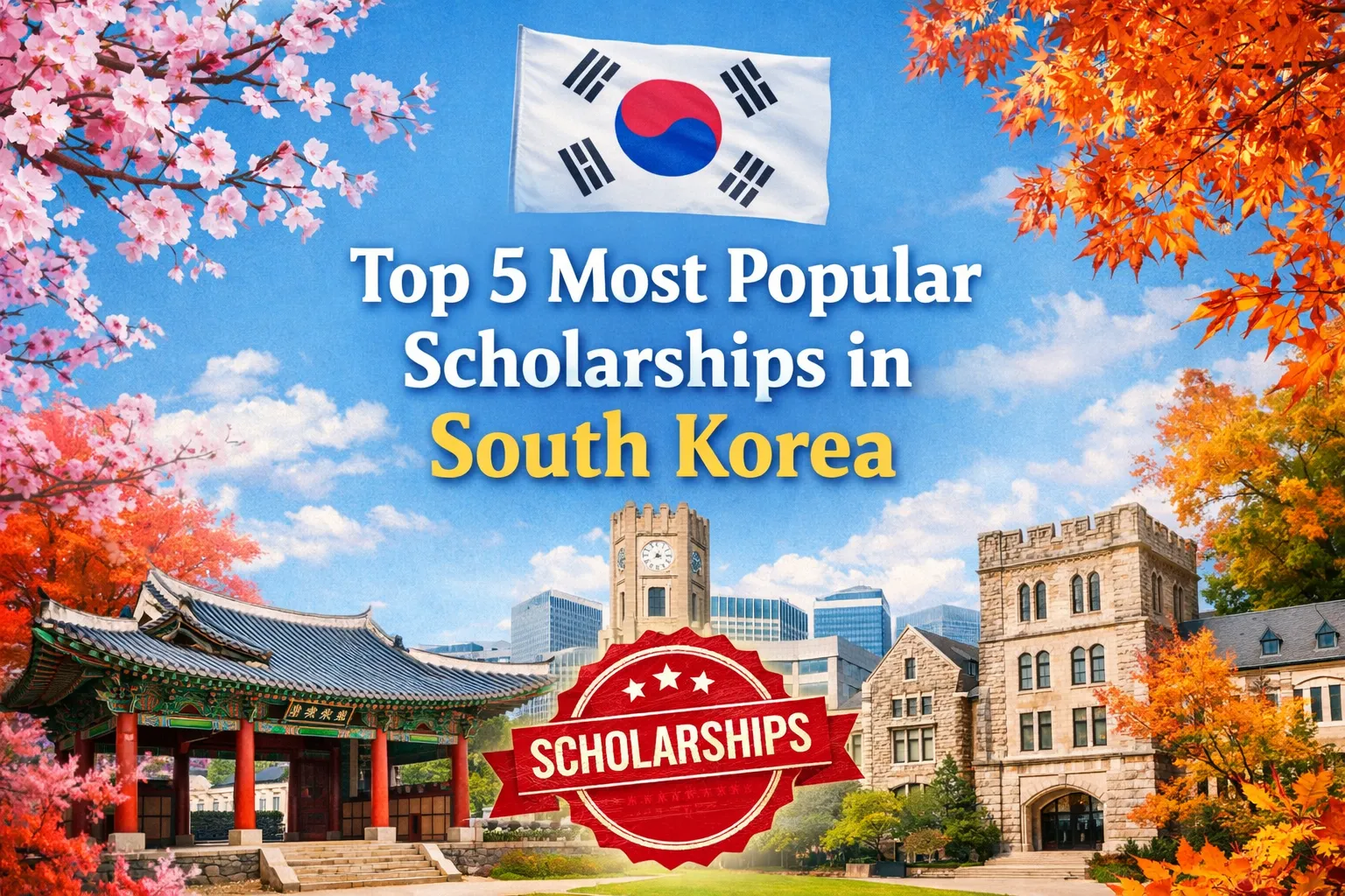 Top Five Scholarships in South Korea | Apply Now