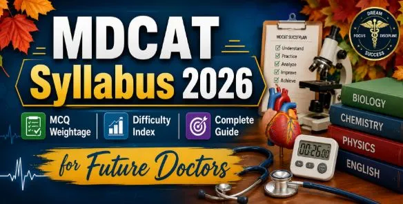 MDCAT 2026 Syllabus | Weightage | Difficulty | Complete Guide