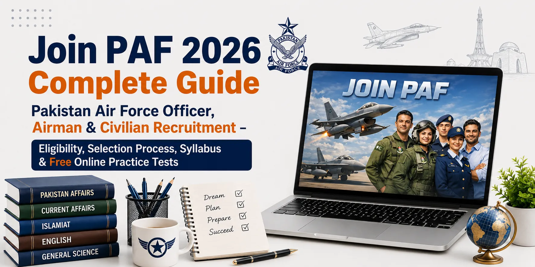 Join PAF as Officer Airman and Civilian | Complete Guide