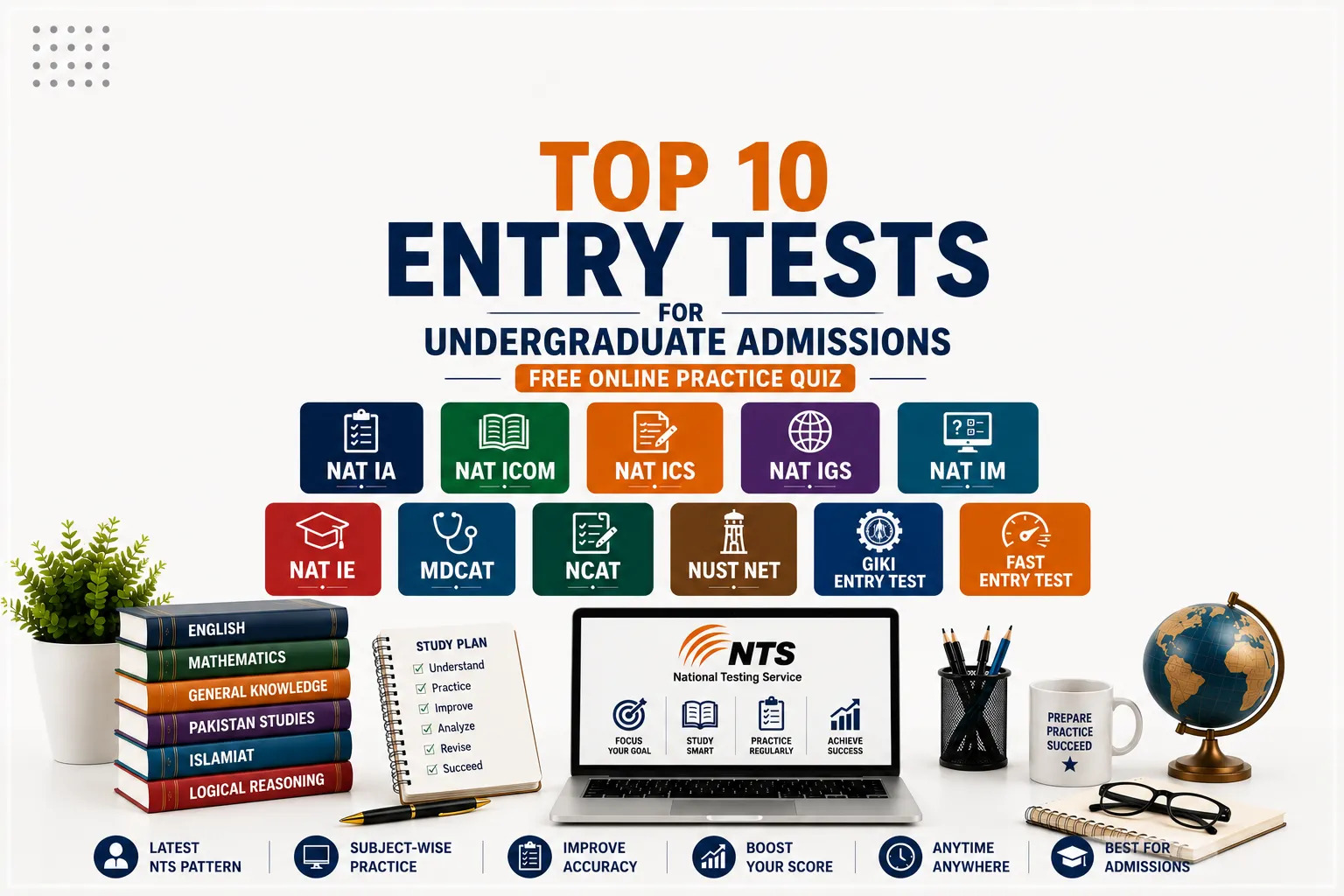 Top 10 Entry Tests Explained | Free Online Tests | Guide