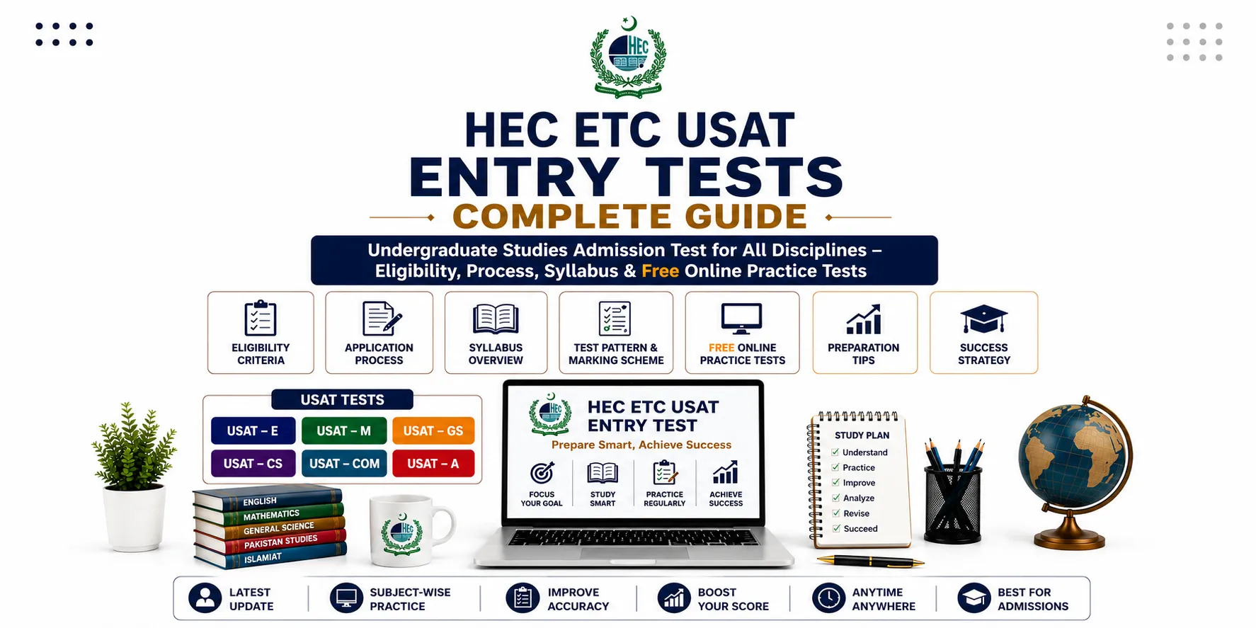 HEC ETC USAT Guide - Entry Tests for All Disciplines