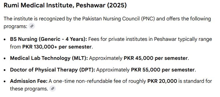 Rumi Medical Institute (RMI) MBBS Fee Structure 2026