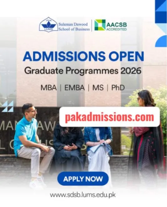 Suleman Dawood School of Business Lahore (SDSB) fee structure for Multiple Programs Admission 2026 Suleman Dawood School of Business Lahore (SDSB) fee structure for Multiple Programs Admission 2026