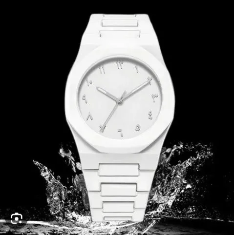 White Arabic Aura Watch For Men