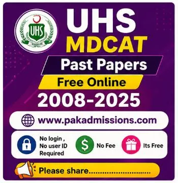UHS MDCAT Past Papers Online Free Quizzes