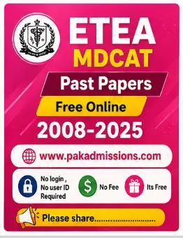 ETEA MDCAT Past Papers Online Free Quizzes