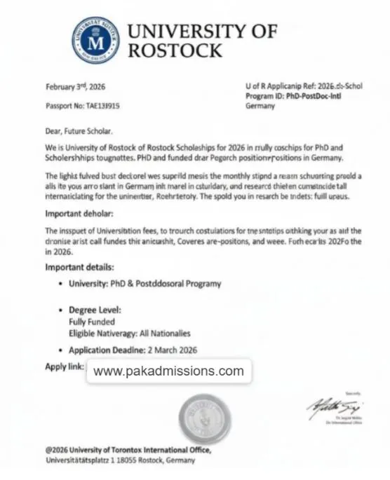 The University of Rostock Scholarships international PhD students Scholarship Information The University of Rostock Scholarships international PhD students Scholarship Information