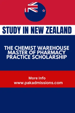 The Chemist Warehouse Master of Pharmacy Practice Scholarship in New Zealand Scholarship Information The Chemist Warehouse Master of Pharmacy Practice Scholarship in New Zealand Scholarship Information