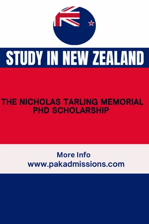 The Nicholas Tarling Memorial PhD Scholarship in New Zealand
