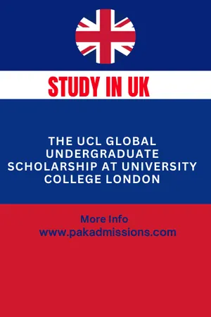The UCL Global Undergraduate Scholarship in UK Scholarship Information