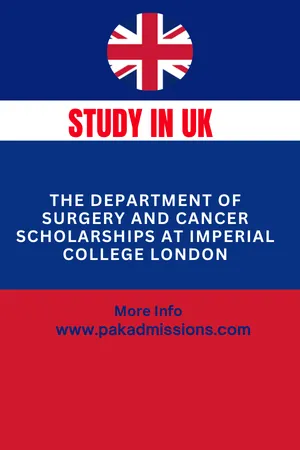 The Department of Surgery and Cancer Scholarships in UK Scholarship Information