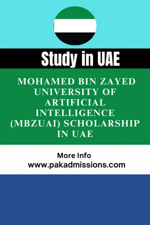  Mohamed bin Zayed University of Artificial Intelligence (MBZUAI) Scholarship in UAE Scholarship Information