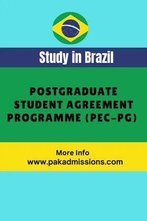 Postgraduate Student Agreement Programme (PEC-PG) in Brazil Scholarship Information