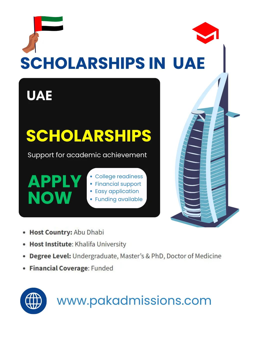 Khalifa University Fully Funded Scholarships in UAE