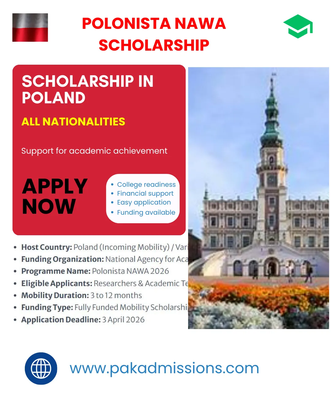 Polonista NAWA Scholarship in Poland Scholarship Information Polonista NAWA Scholarship in Poland Scholarship Information