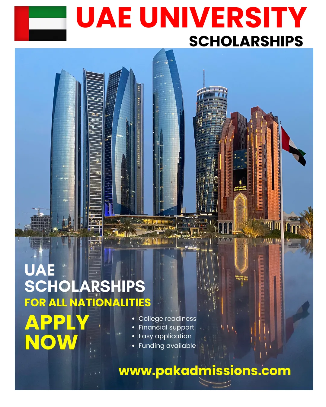 United Arab Emirates University Scholarships Scholarship Information