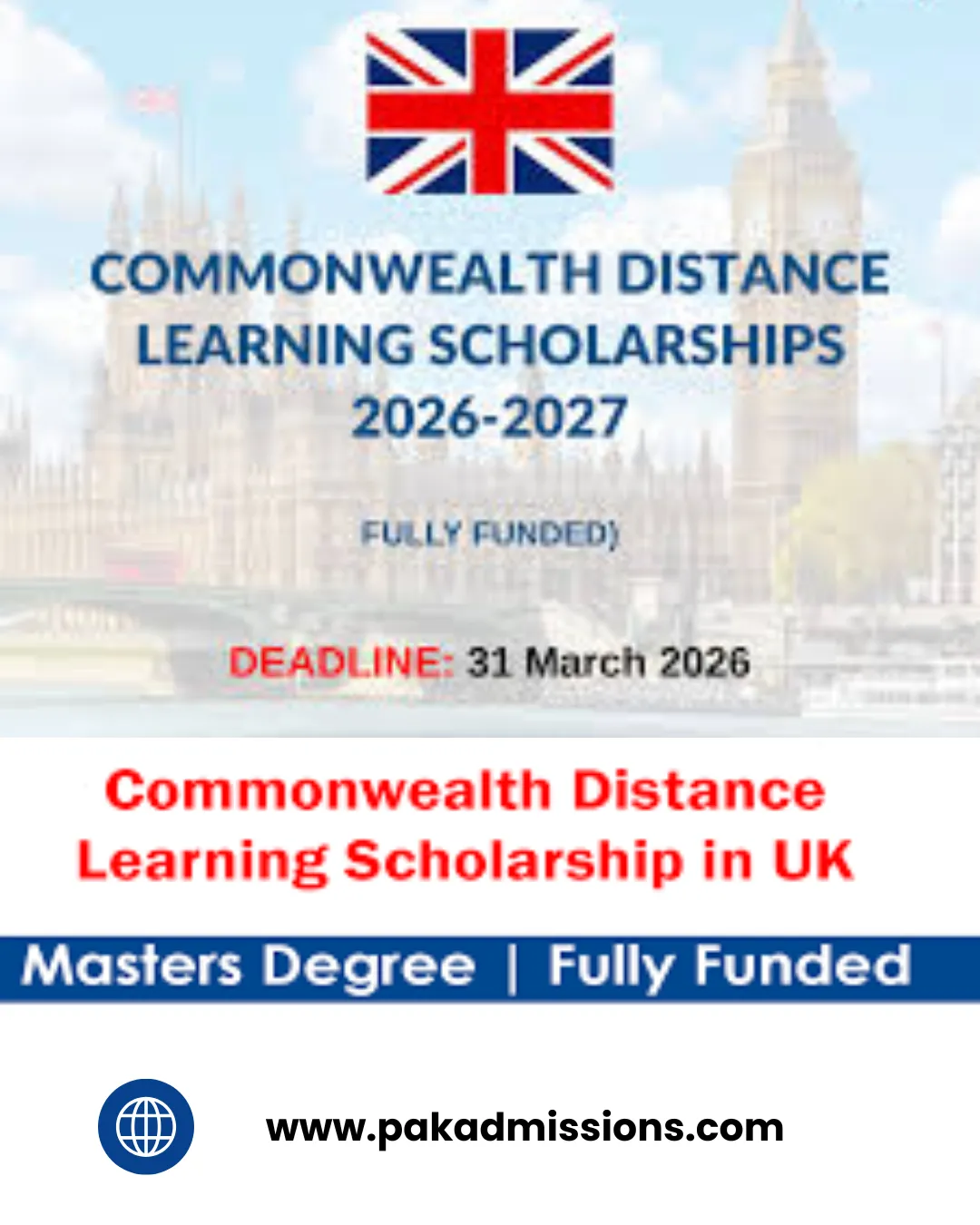 Commonwealth Distance Learning Scholarships in United Kingdom (UK) Scholarship Information