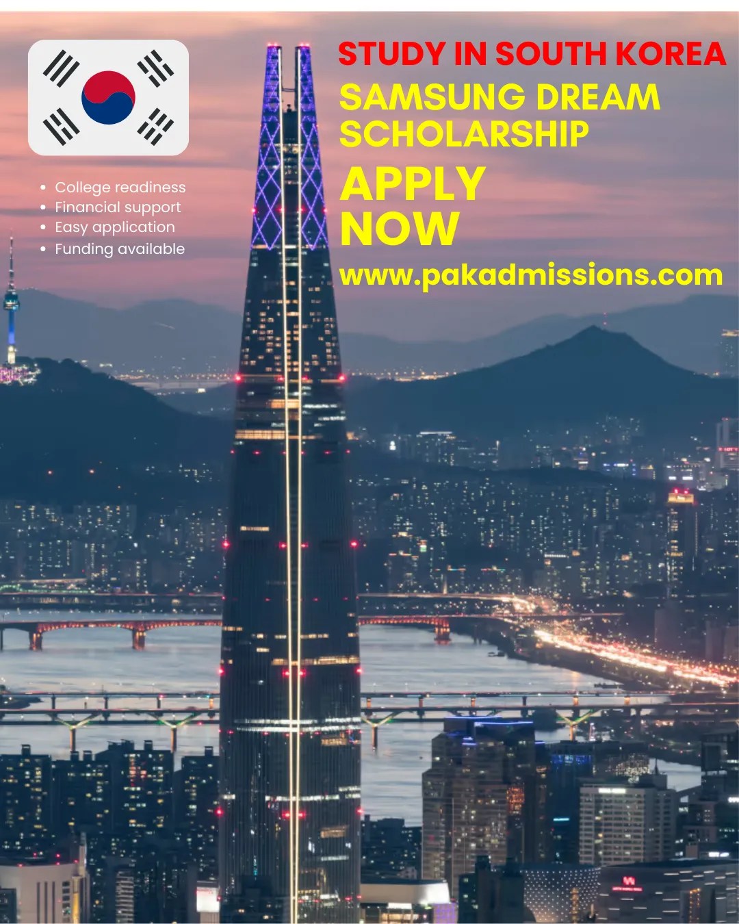 Samsung Dream Scholarship in South Korea for International Students