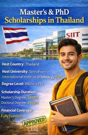 The SIIT Graduate Scholarship in Thailand Scholarship Information The SIIT Graduate Scholarship in Thailand Scholarship Information