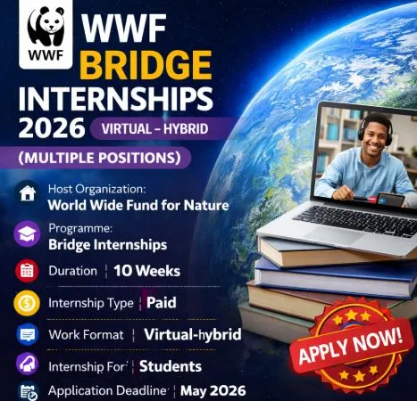 WWF Bridge 2026 Internships Scholarship Information WWF Bridge 2026 Internships Scholarship Information