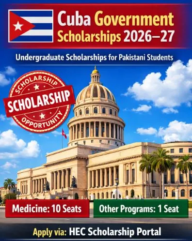 Cuba Government Scholarships for Pakistani Students Scholarship Information