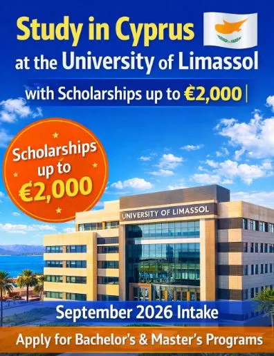 University of Limassol Scholarships 2026 in Cyprus