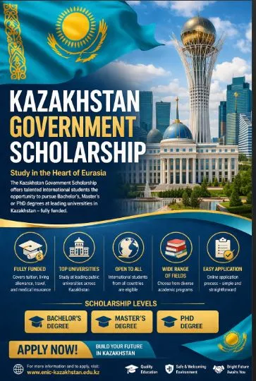 Kazakhstan Government Scholarship  Scholarship Information