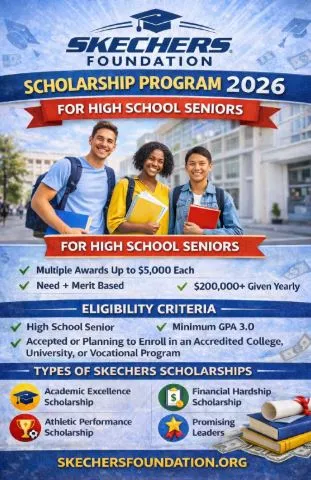Skechers Foundation Scholarship Program Scholarship Information