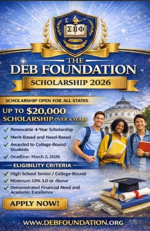 DEB Foundation Scholarship Scholarship Information DEB Foundation Scholarship Scholarship Information