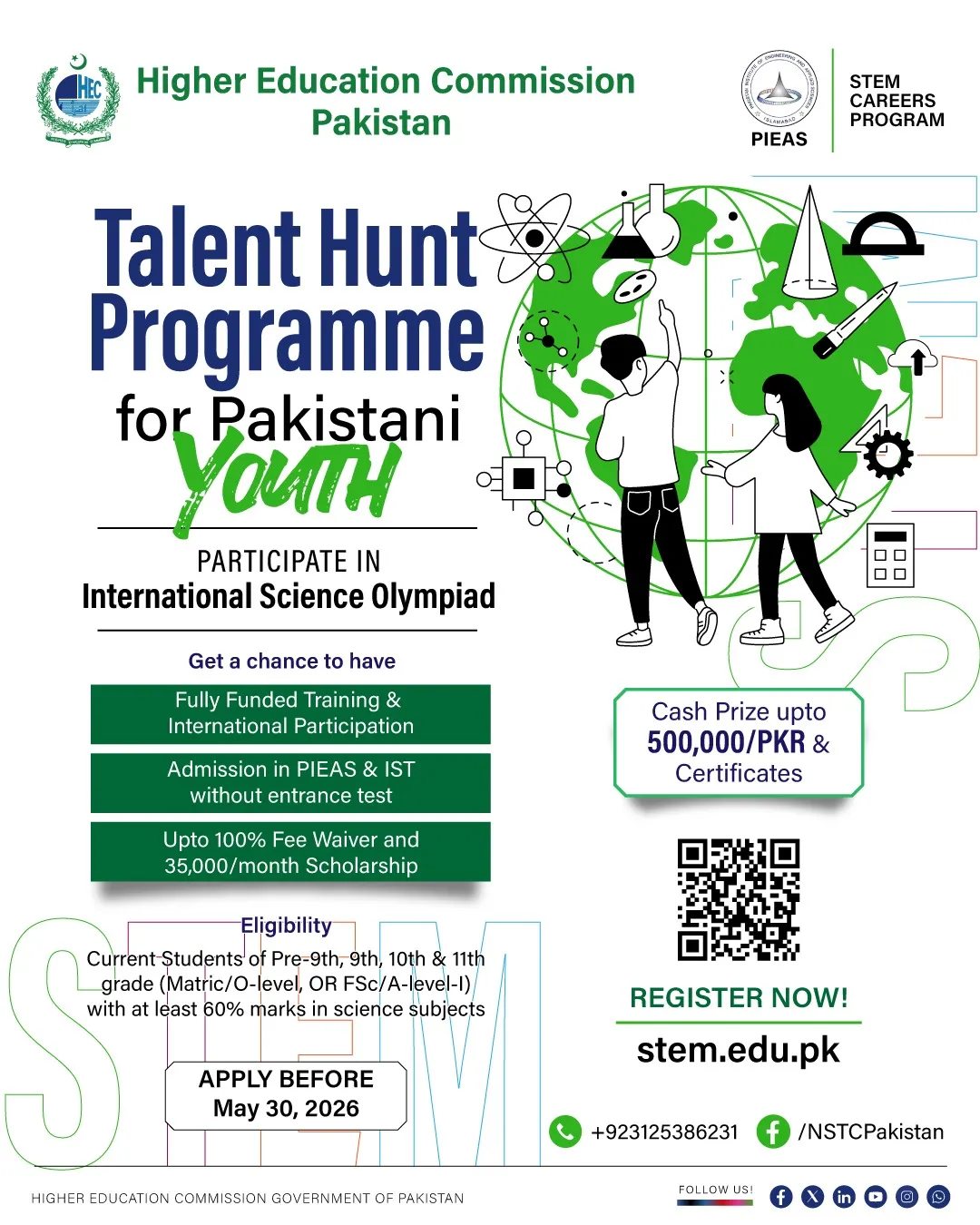 Talent Hunt Programme for Pakistani Youth Scholarship Information