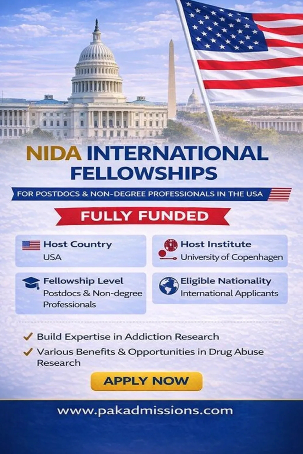 NIDA International Fellowships for Postdocs 