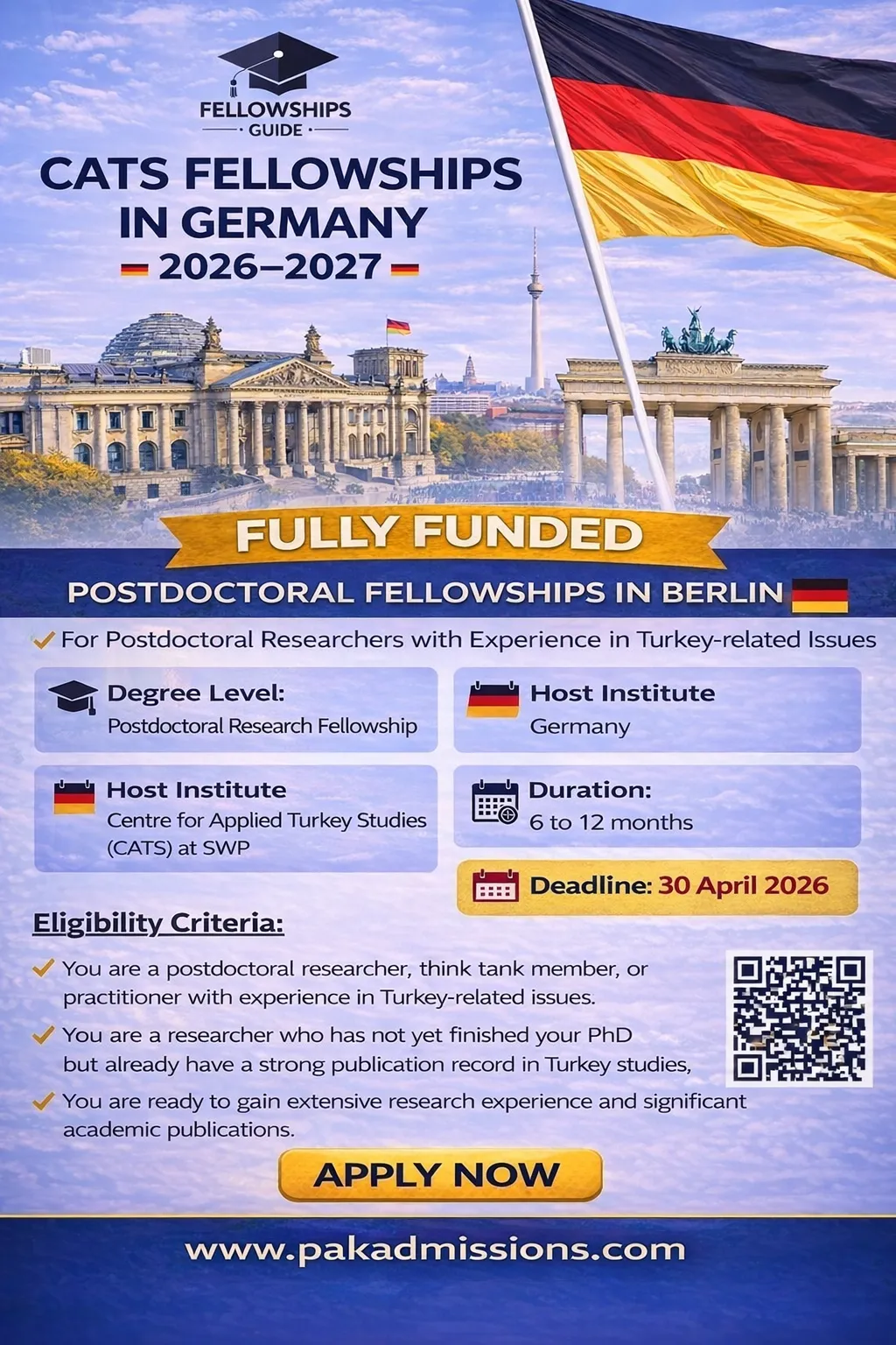 CATS Fellowships Research in Berlin Germany 