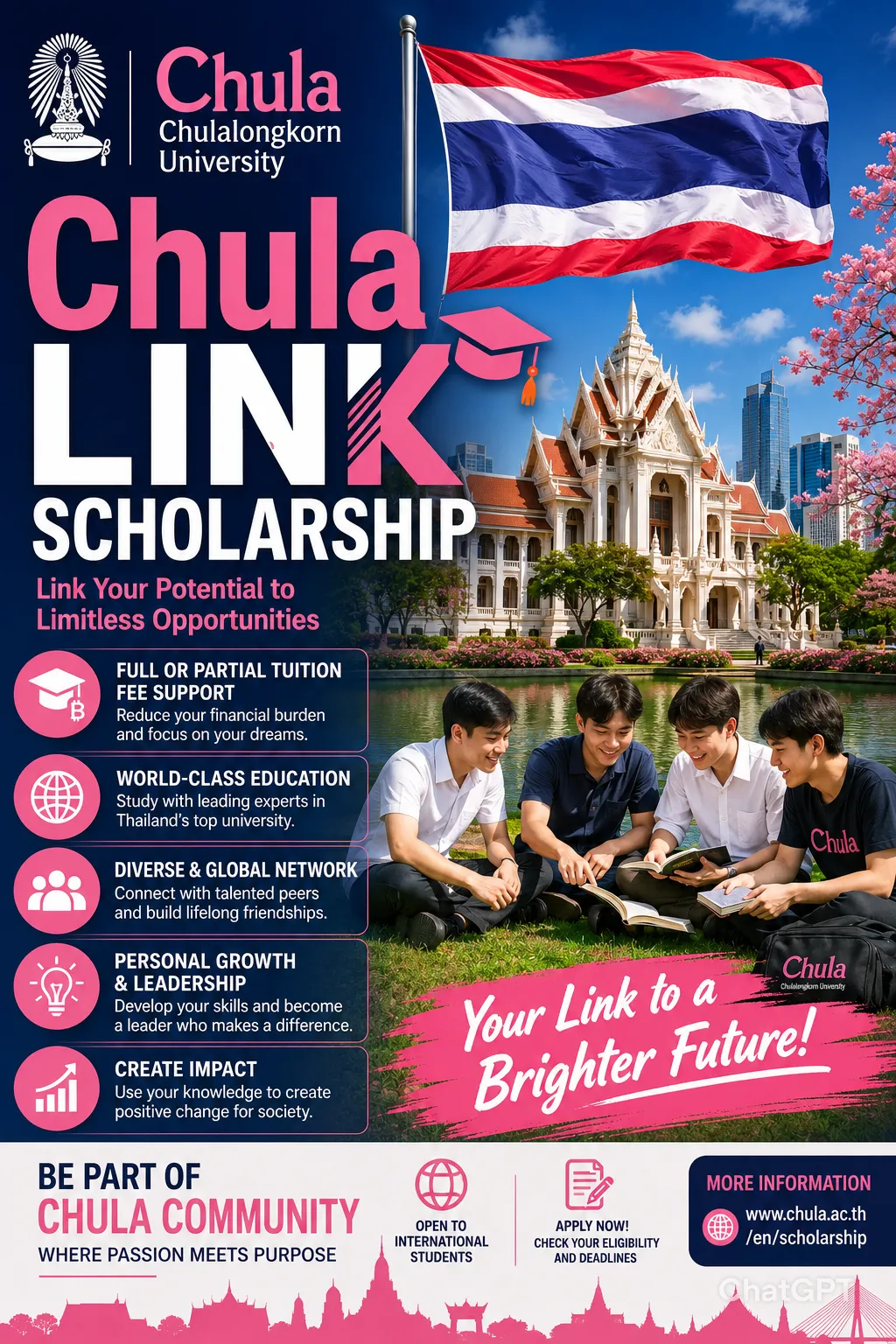 Chula LINK Scholarship  Scholarship Information