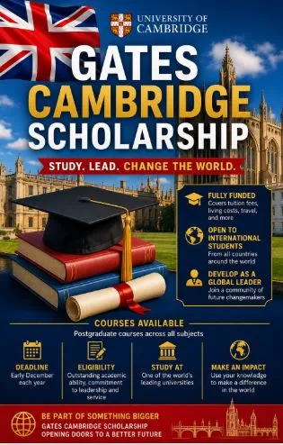 Gates Cambridge Scholarship Scholarship Information Gates Cambridge Scholarship Scholarship Information