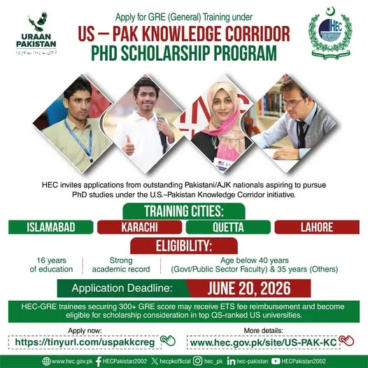 HEC US-Pakistan Knowledge Corridor PhD Scholarship Scholarship Information