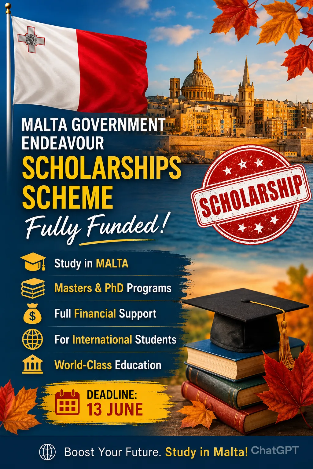 Malta Government Endeavour Scholarships