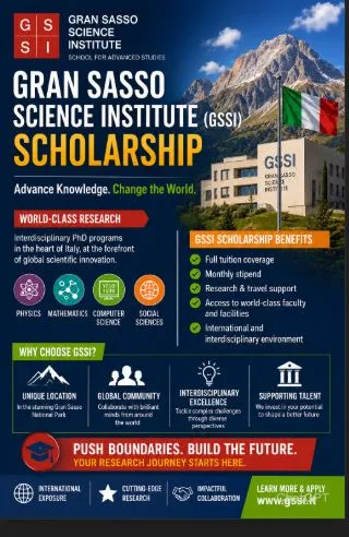 The Gran Sasso Science Institute (GSSI) Scholarship Scholarship Information