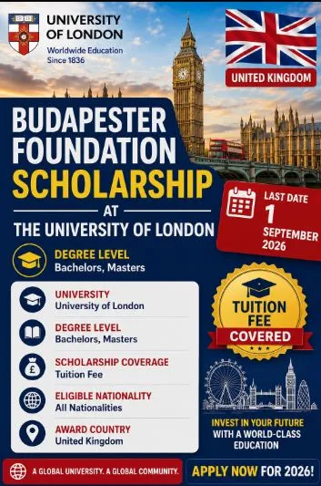 University of London Budapester Foundation Scholarship   Scholarship Information
