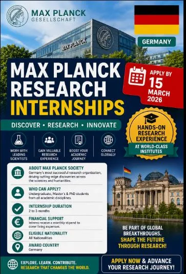 Max Planck Research Internships  Scholarship Information