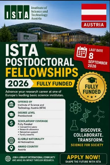 ISTA Fellow Postdoctoral Program Scholarship Information